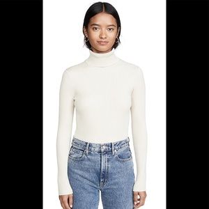 Thin ribbed turtleneck sweater